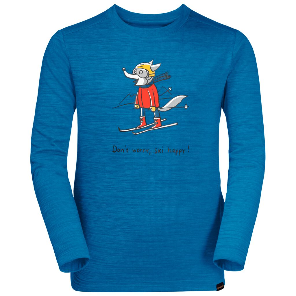 Jack Wolfskin SKIING WOLF LONGSLEEVE Haut Enfant Bleu - NLZMIAG-06